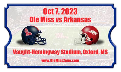 ole miss vs arkansas football tickets|arkansas razorback game tickets.